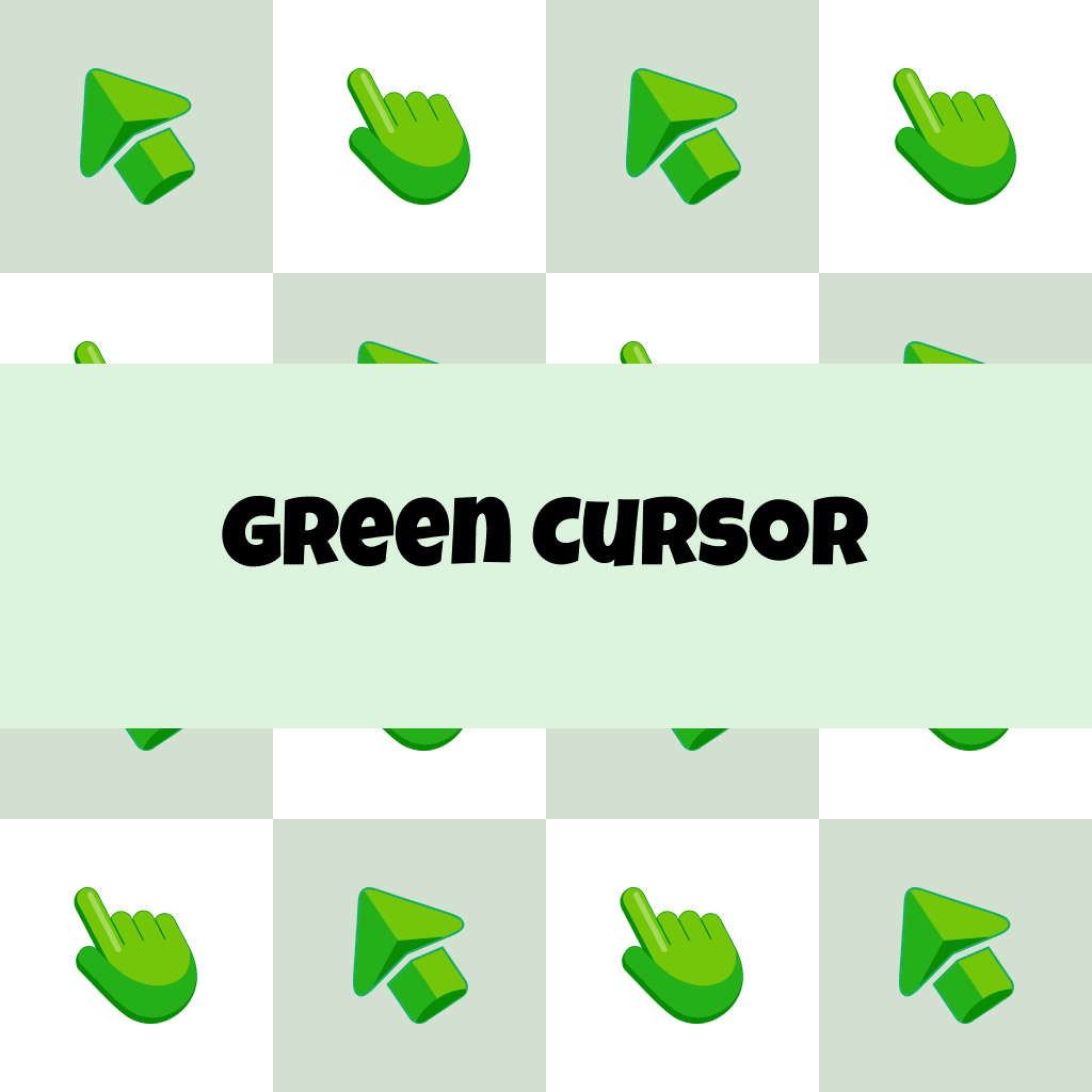 Preview Green cursor custom cursor pack